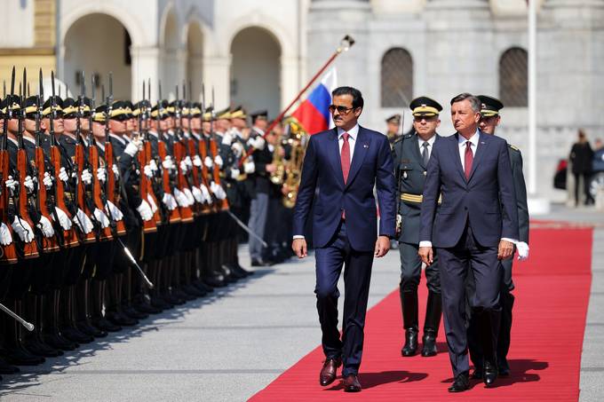 President Pahor and Emir of Qatar Al Thani in favour of a comprehensive upgrade of bilateral cooperation
